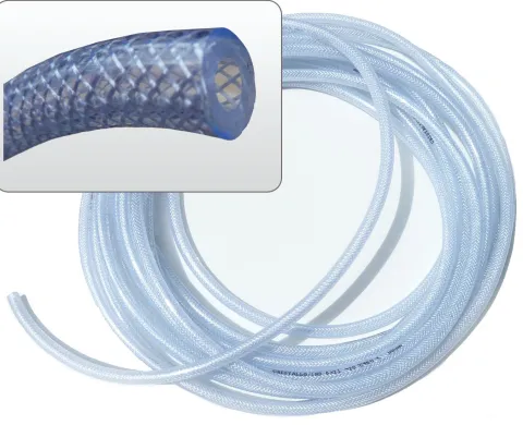 TUYAU GAZ 6 X 11 CRISTAL TRESSE (vendu au mètre)